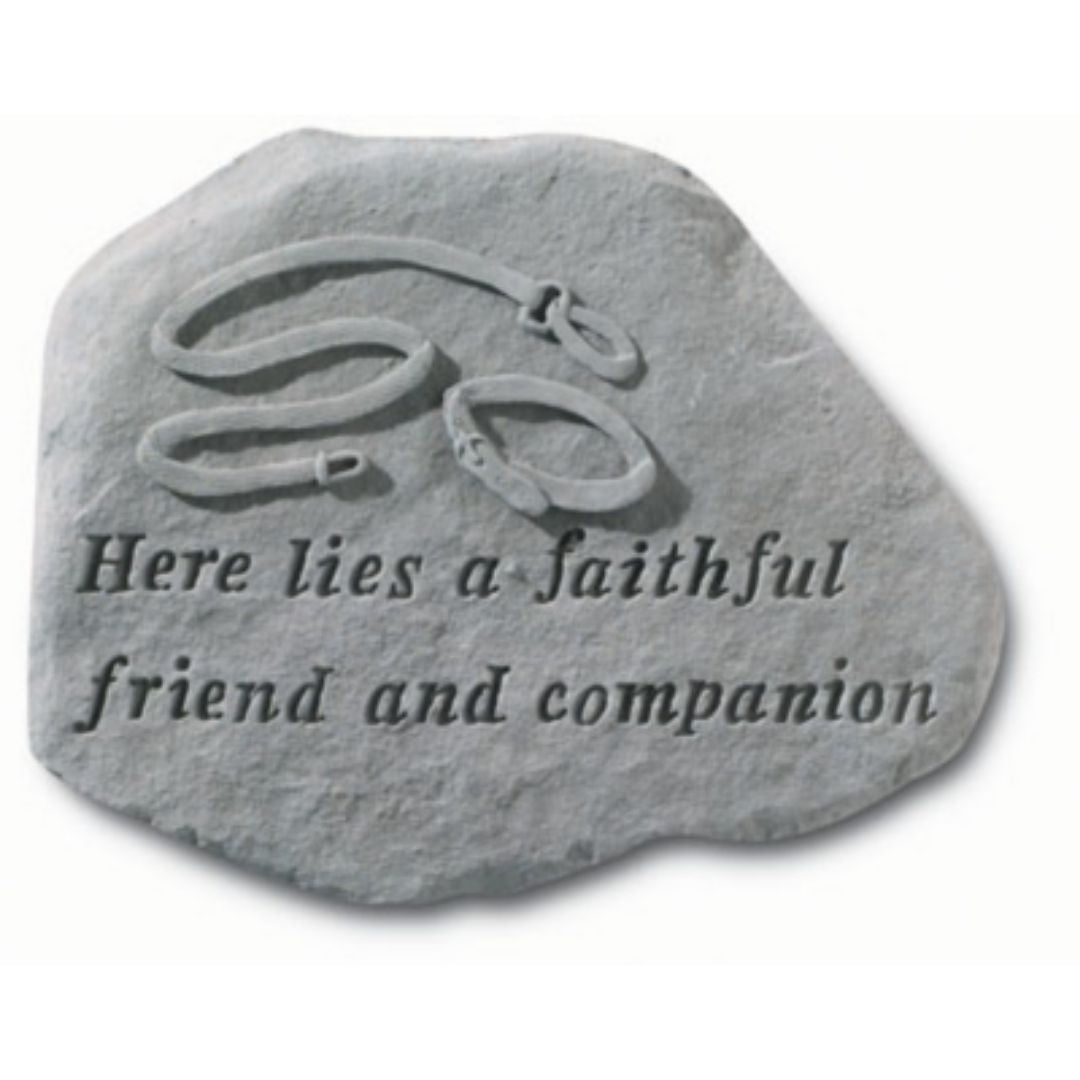 Kay Berry - Here Lies a Faithful Friend Garden Accent Stone-Southern Agriculture