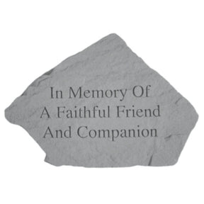 Kay Berry - In Memory of a Faithful Friend Garden Accent Stone-Southern Agriculture
