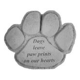 Kay Berry - Dogs Leave Paw Prints on Our Hearts Paw-Shaped Garden Accent Stone-Southern Agriculture