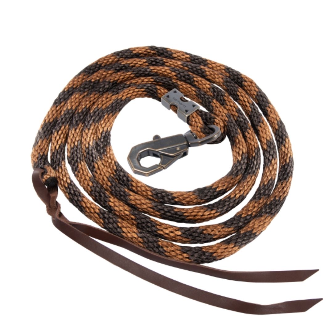 Carhartt Brown/Dark Brown Rope Lead for Horses-Southern Agriculture