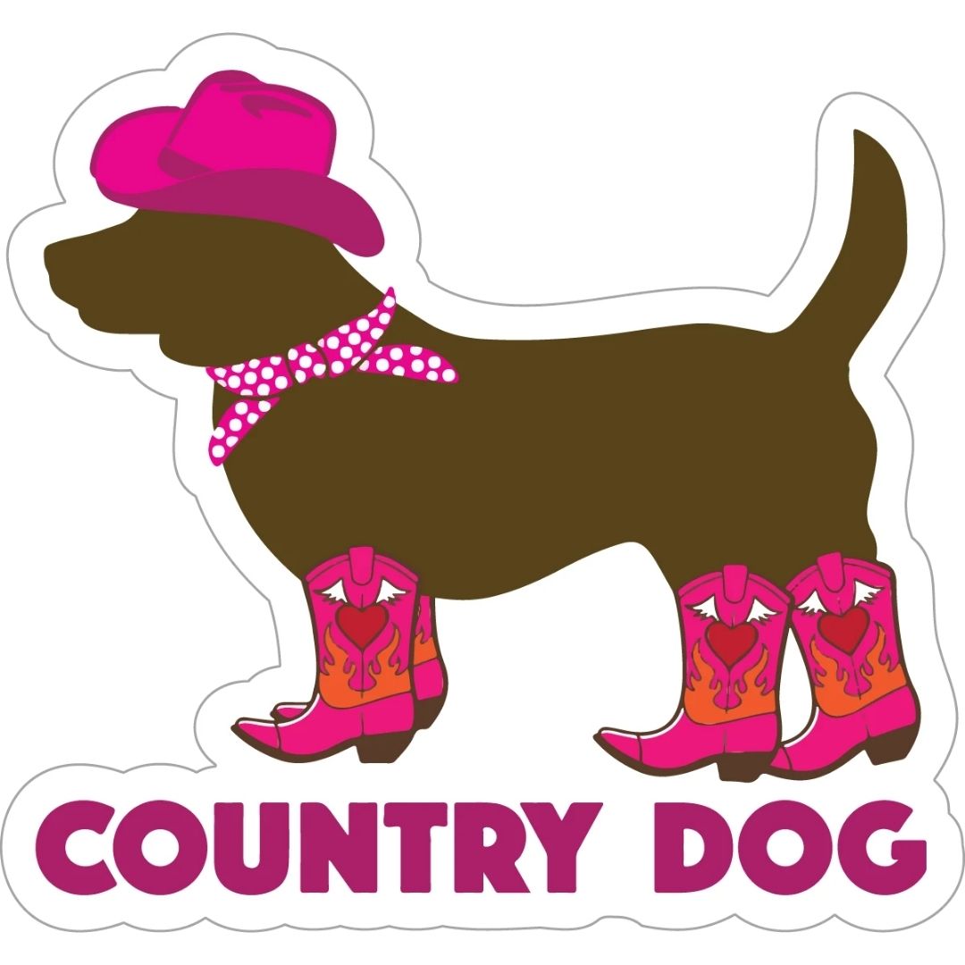 Dog Speak Country Dog Decal-Southern Agriculture