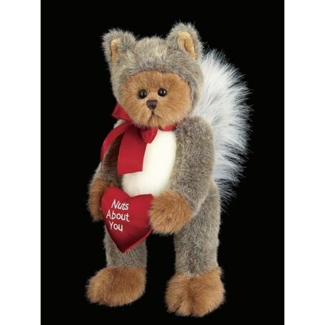 Bearington Collection -  "Nuts About You" Valentine's Bear Dressed as Squirrel