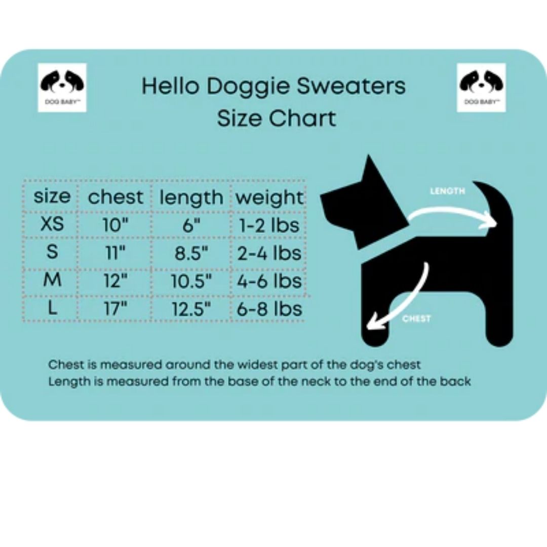 Hello Doggie - Rainbow Sweater for Dogs