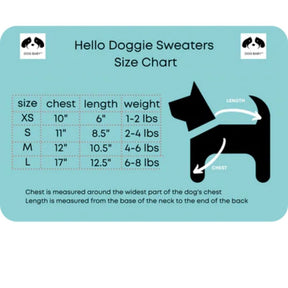 Hello Doggie Rainbow Sweater for Dogs