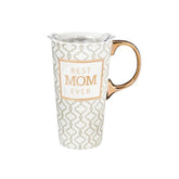 Evergreen Best Mom Ever Ceramic Travel Mug