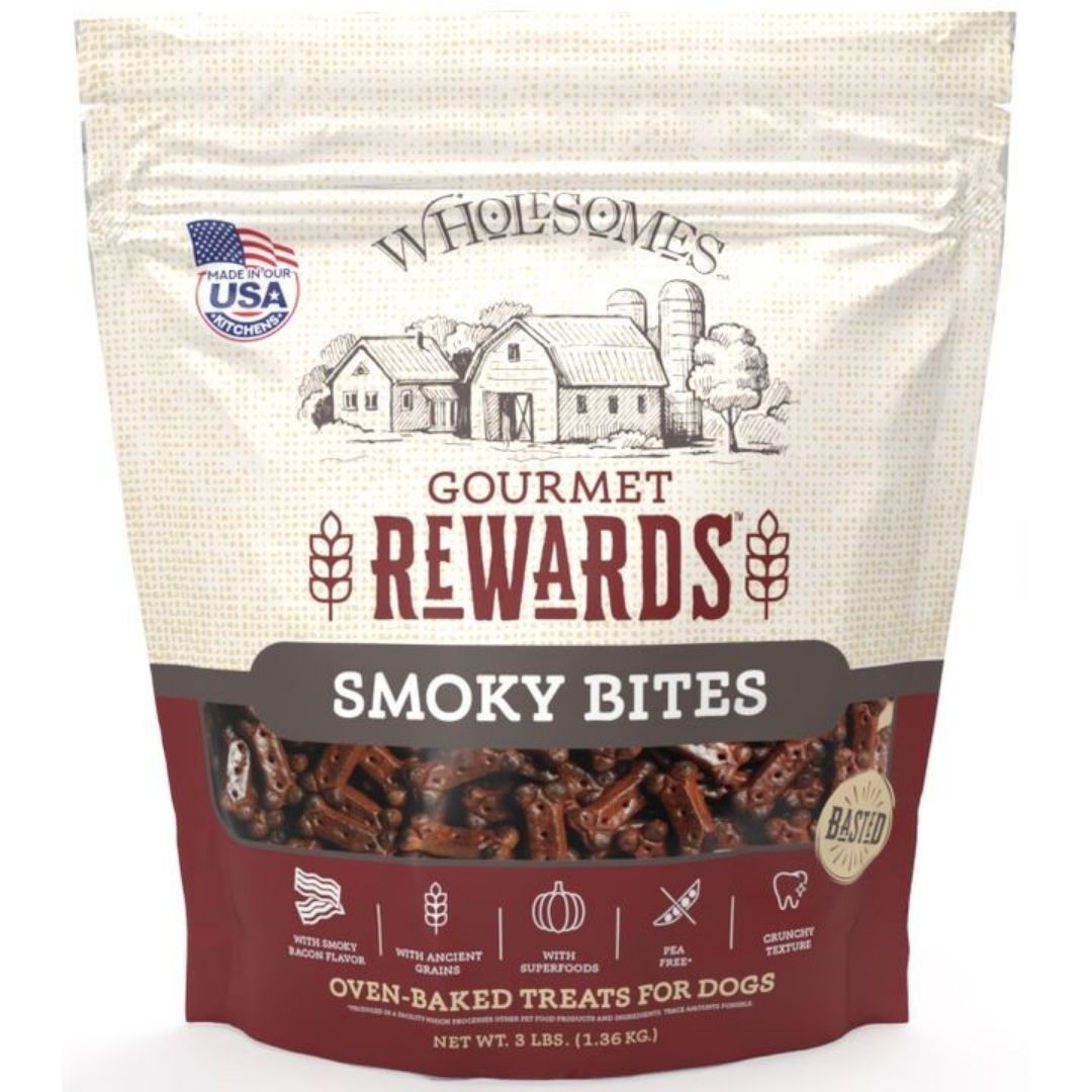 Wholesomes Smoky Bites Bacon Flavor Dog Treats