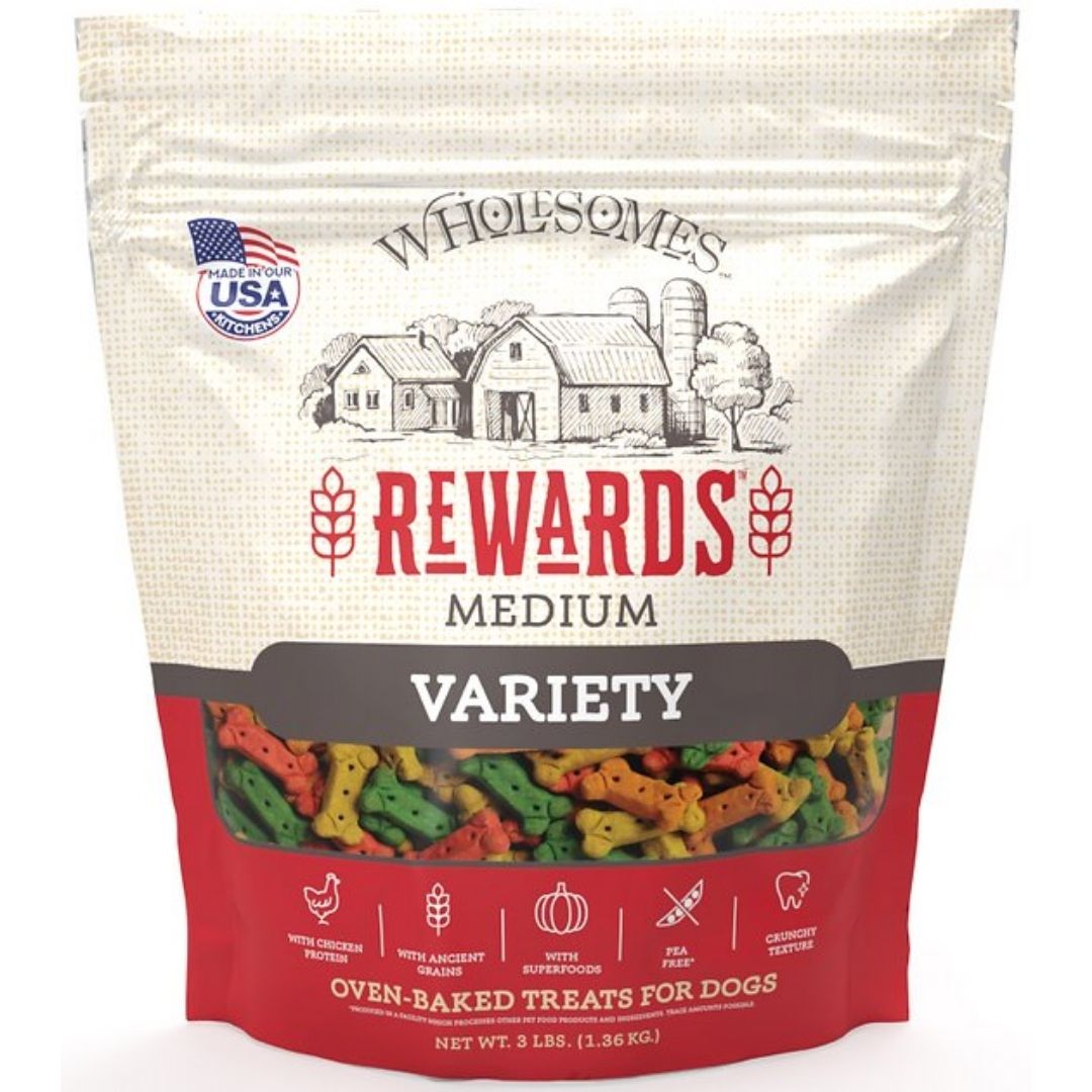 Wholesomes Medium Variety Biscuit Dog Treats