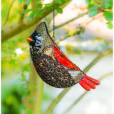 Evergreen Multi Metal Suet Bird Feeder - Cardinal