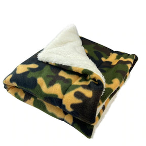 Klippo Green Camouflage Fleece/Plush Blanket
