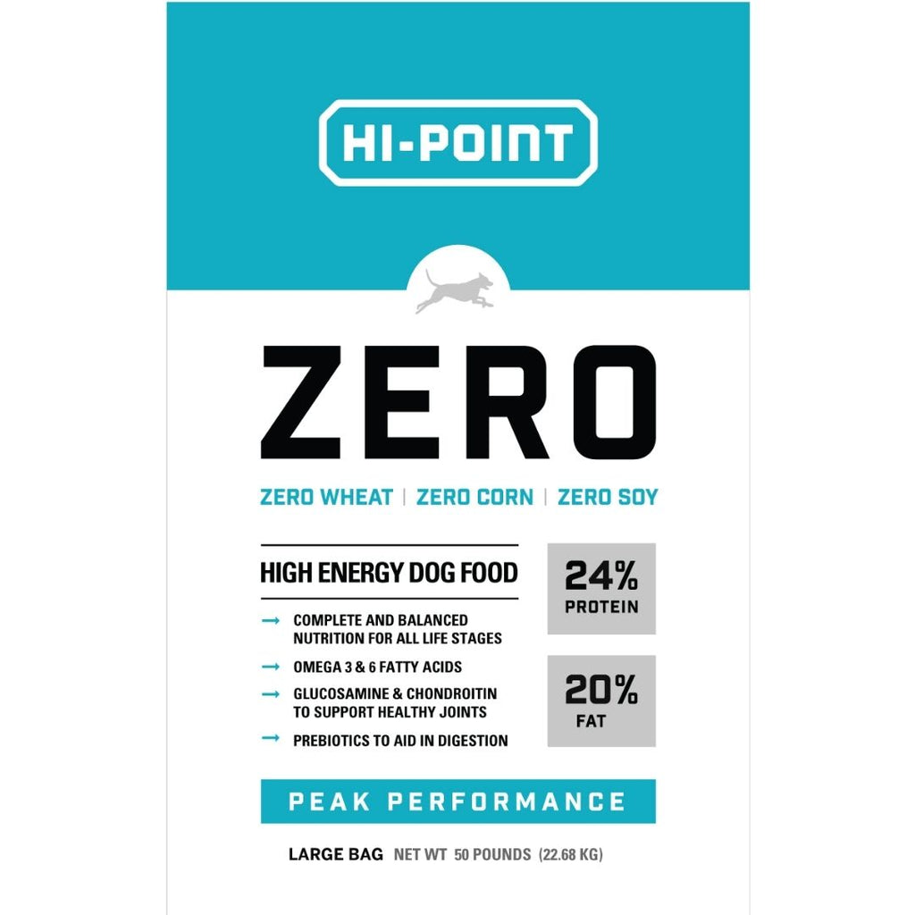 HI Point ZERO High Energy Dog Food 24 20 50 lb