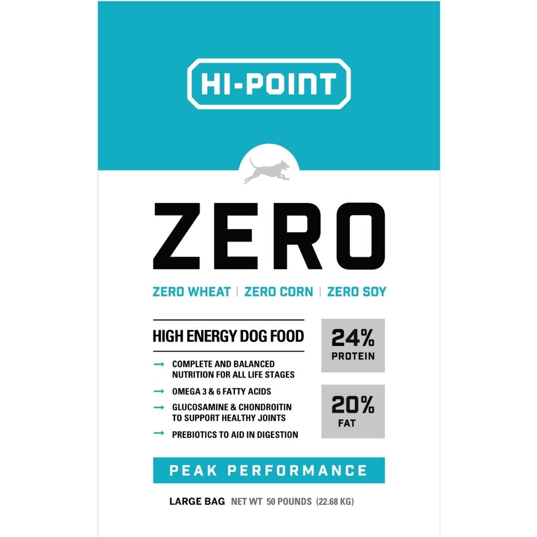 HI-Point ZERO High Energy Dog Food (24/20) 50 lb.