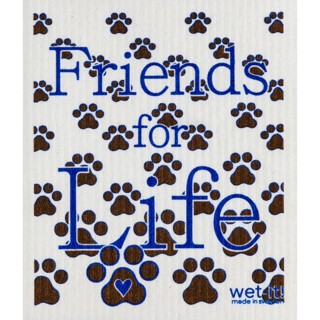 Wet-it! Paws "Friends for Life" Swedish Cloth