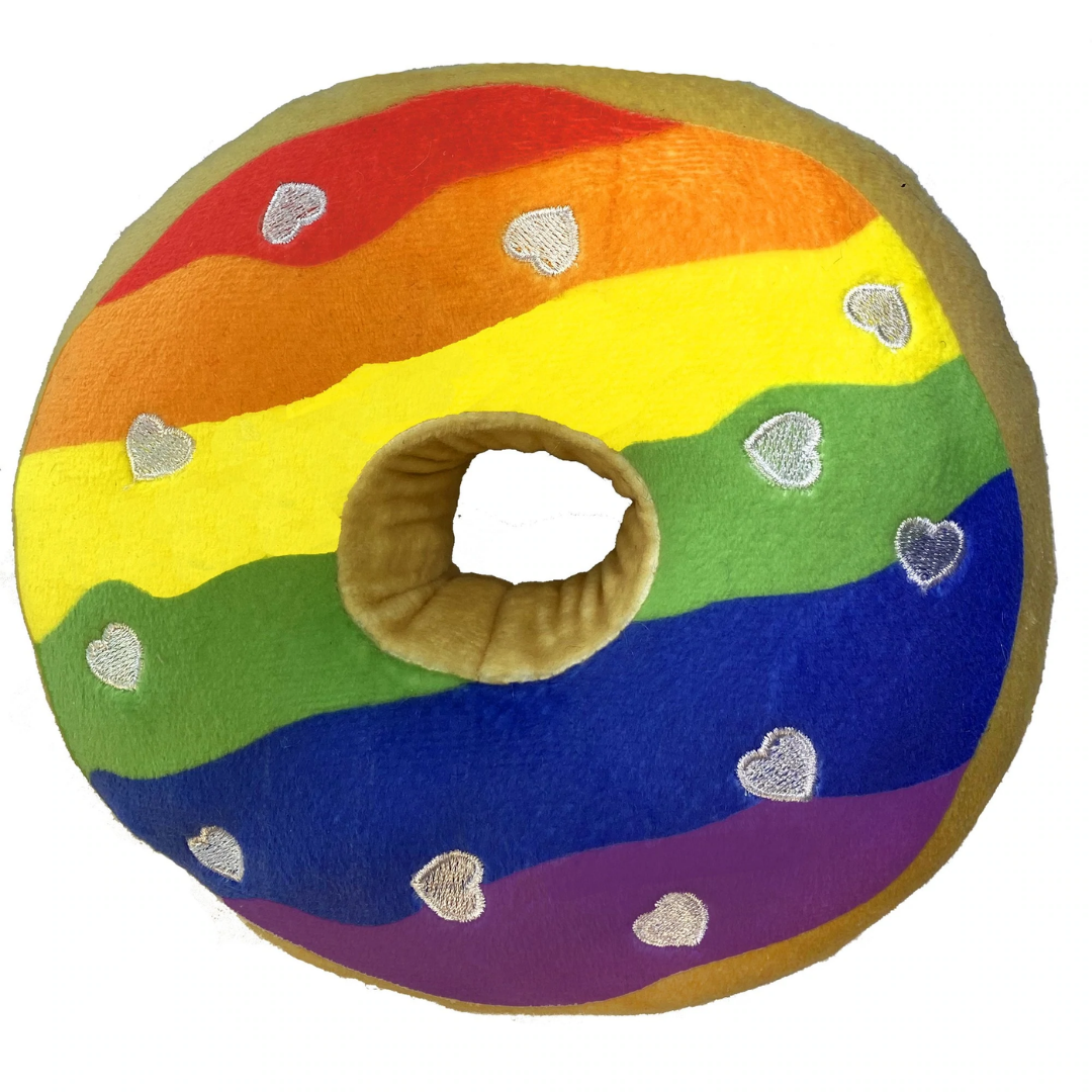 Lulubelles Pride Donut Dog Toy