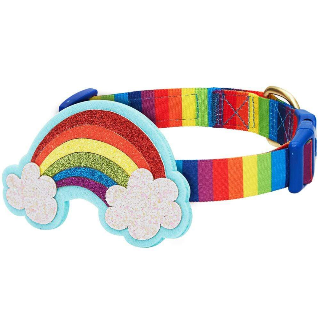 Blueberry Pet Perfect Rainbow Dog Collar
