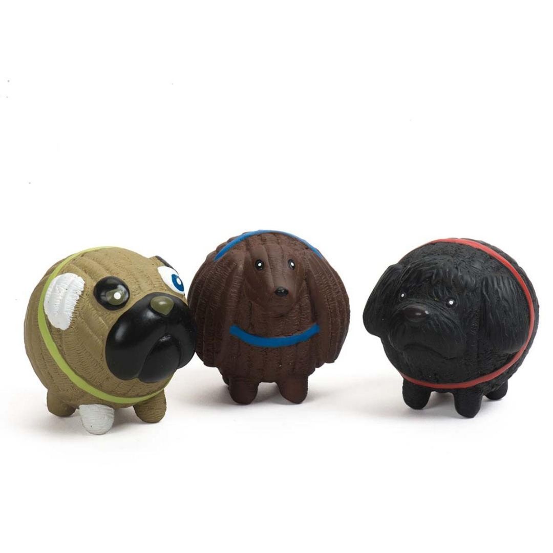 HuggleHounds Ruff-Tex Mutt Ball Dog Toys