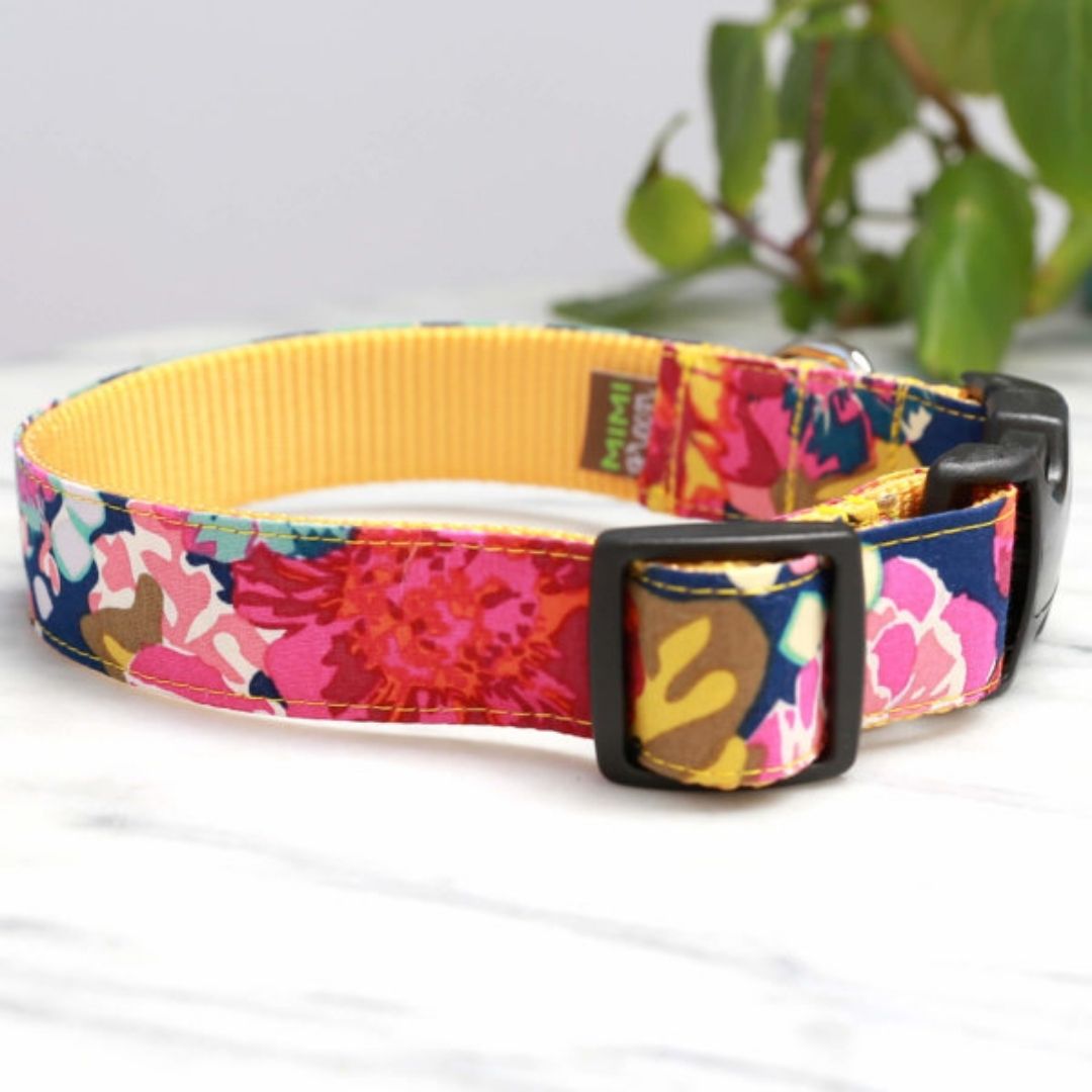 Mimi Green ‘Ella’ Floral Dog Collar