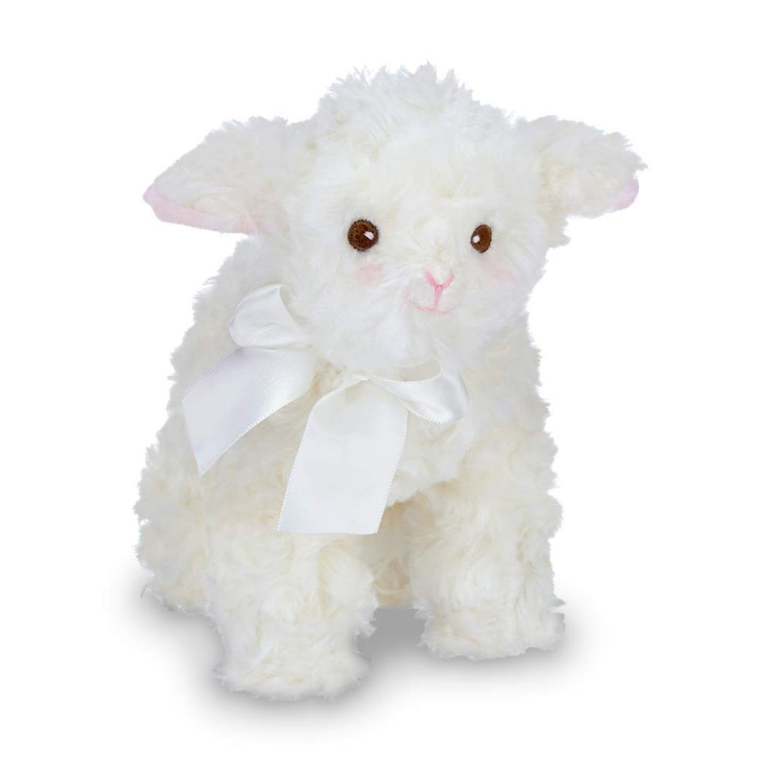 Bearington Collection - Baby Lil' Blessings White Lamb Stuffed Animal