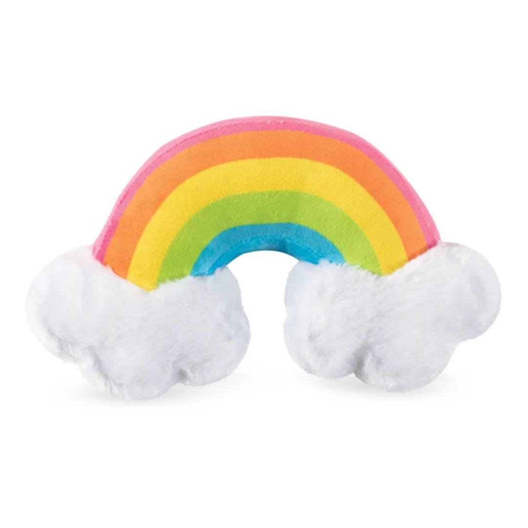 Rainbow With Clouds Plush Dog Toy
