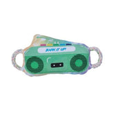 BoomBox Crinkle and Squeaky Plush Dog Toy