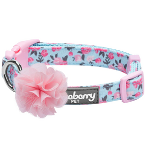 Light Blue | Made Well Floral Dog Collar