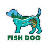 Dog Speak Fish Dog Decal