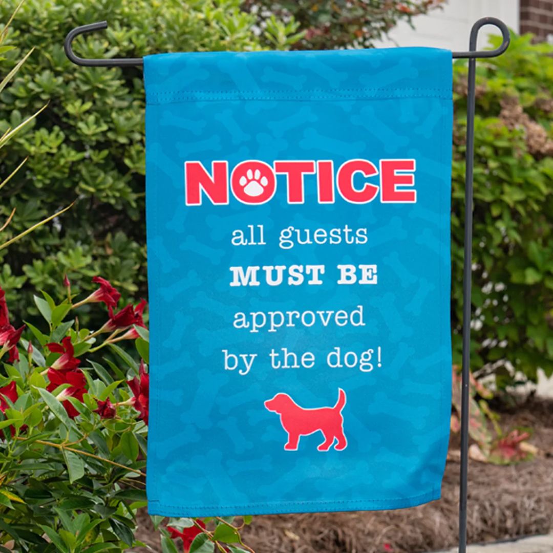 Dog Speak Notice Garden Flag