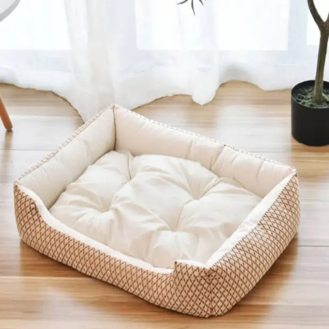 Cuddle Dog Bed (Tan/Brown)