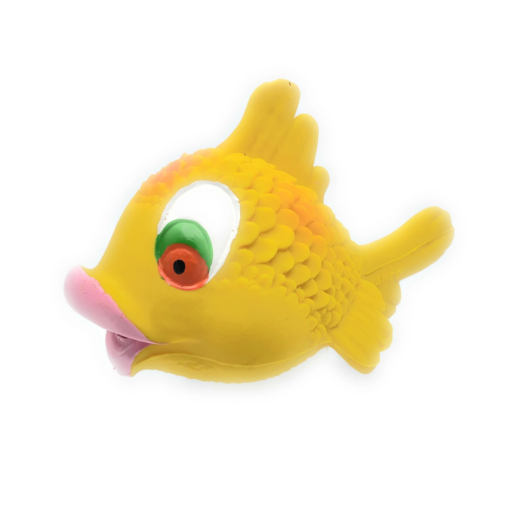 Kissy Fish Squeaky Rubber Dog Toy