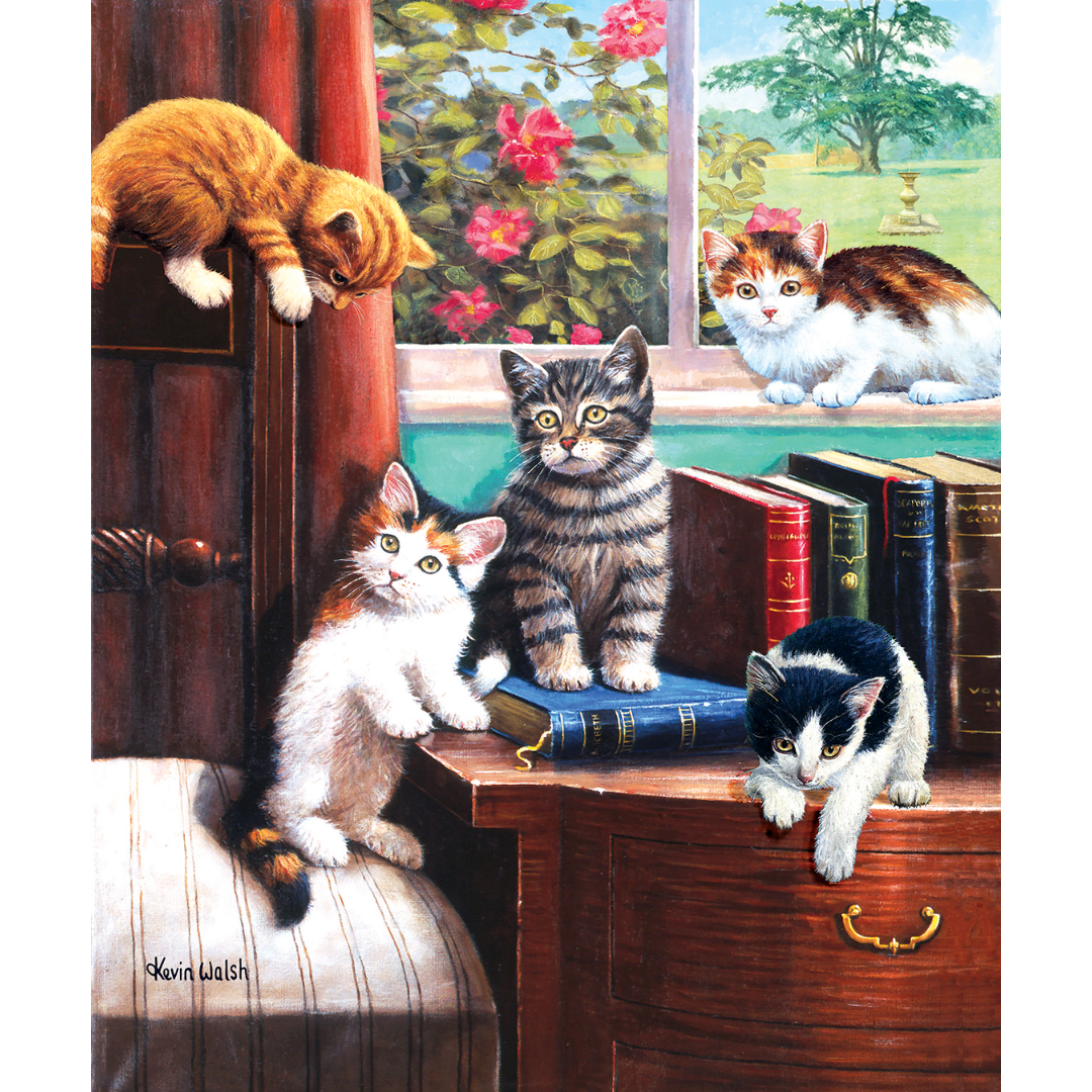 Playtime in the Study Cats Puzzle