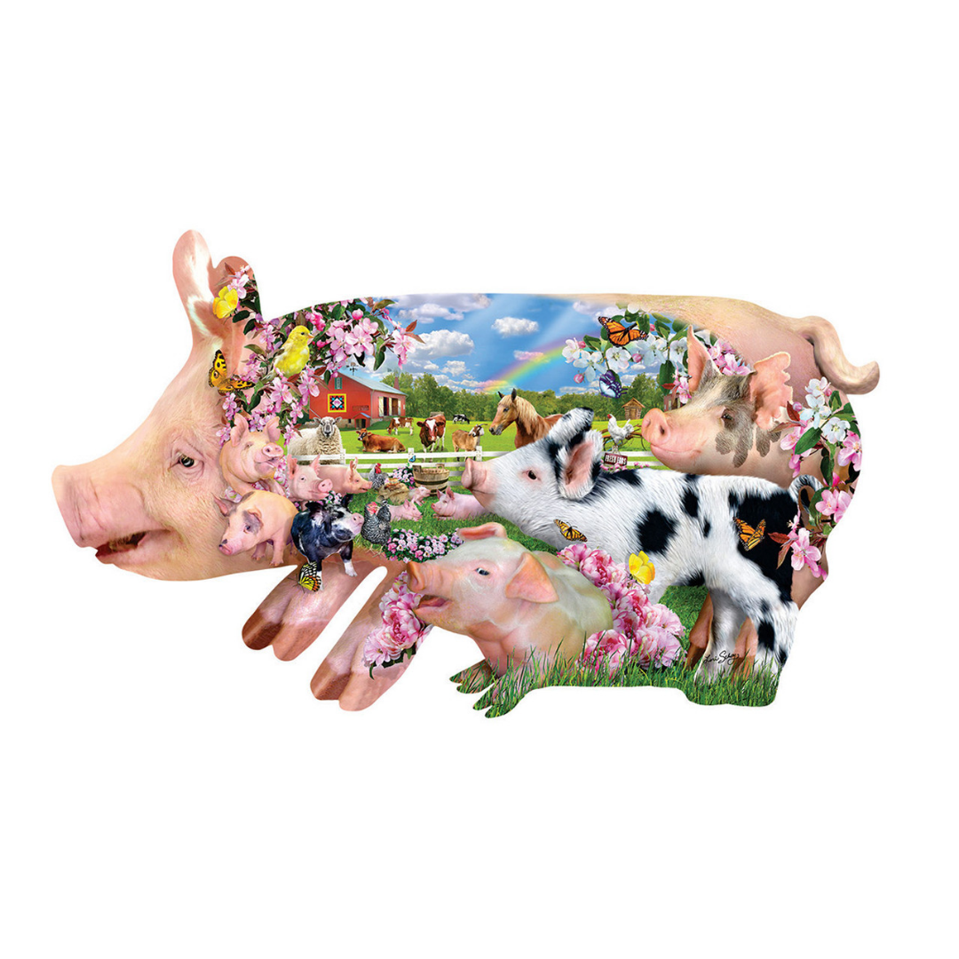 Pig Farm Shaped Puzzle