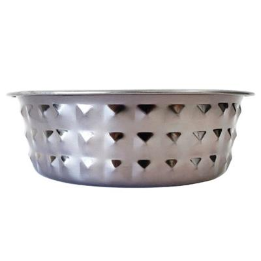 Diamond Patterned Stainless Steel Bowl