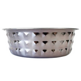 Diamond Patterned Stainless Steel Bowl