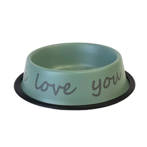 Stainless Steel "I Love You So Much" Bowl
