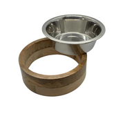 Mango Wood Ring with Stainless Steel Bowl Insert