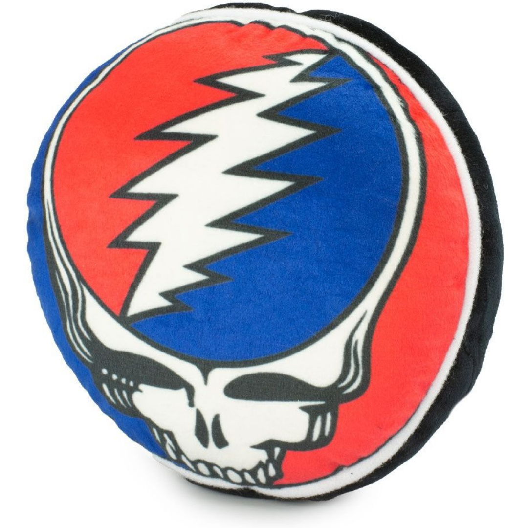 Buckle Down - Grateful Dead Steal Your Face Skull Dog Plush Squeaker Toy