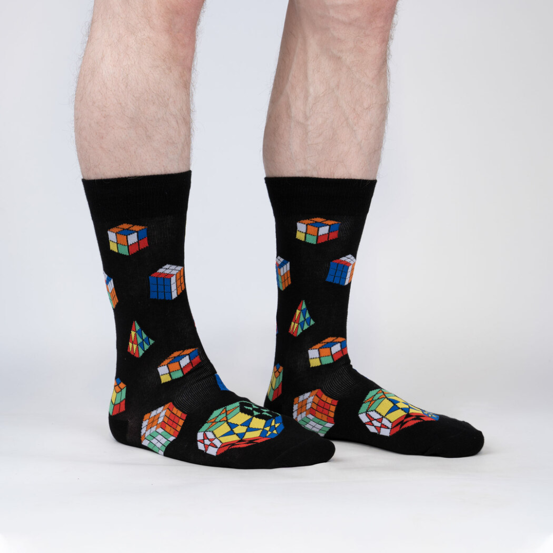 Sock It To Me - Men's Crew Socks Puzzle Box Socks