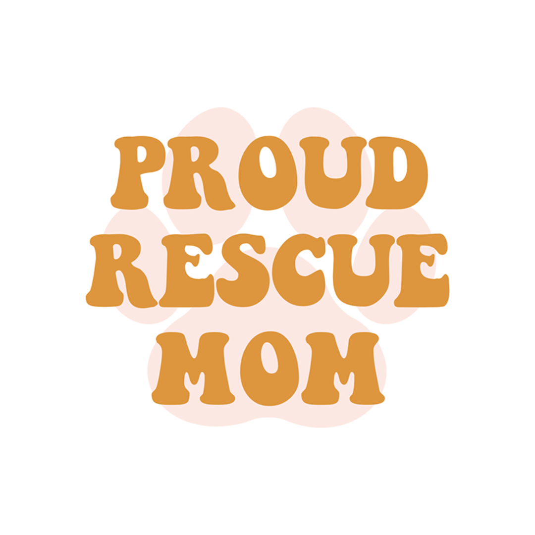 Proud Rescue Mom Sticker