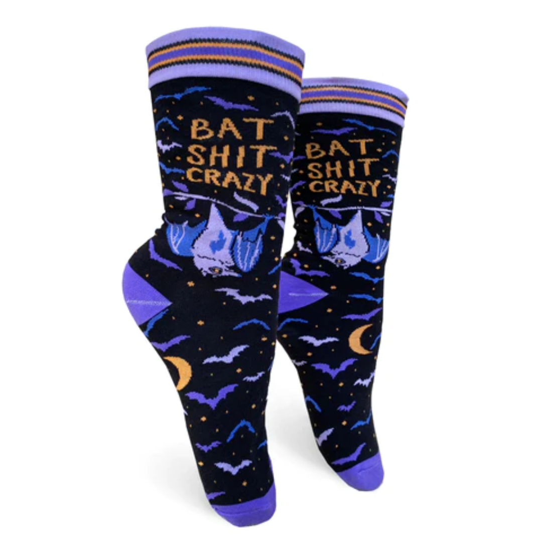 Bat Shit Crazy Socks - Groovy Things
