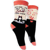 Groovy Things Co. - Trying to Get My Shit Together Cat Socks