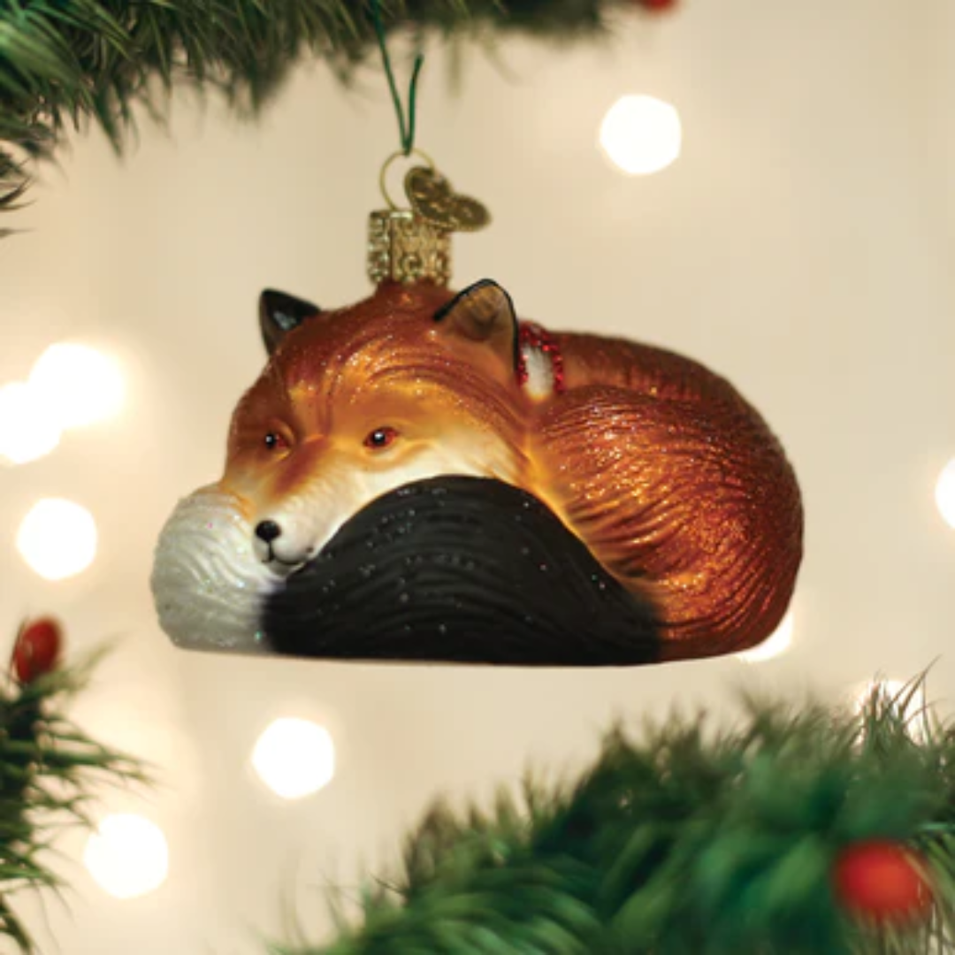 Old World Christmas - Cozy Fox Ornament