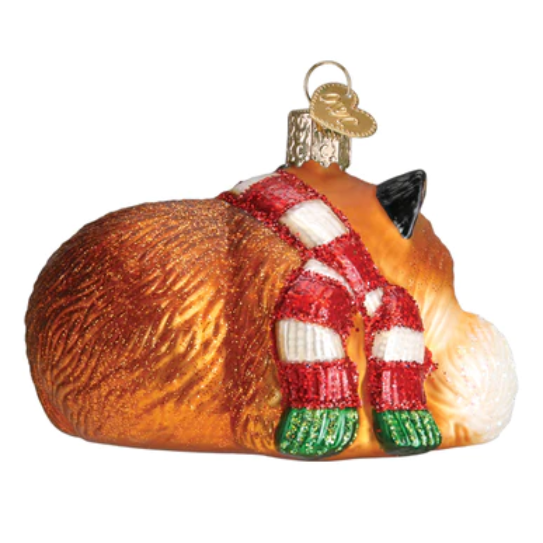 Old World Christmas - Cozy Fox Ornament