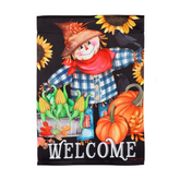 Harvest Scarecrow Garden Flag