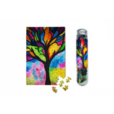 Stained Glass Tree Mini Jigsaw Puzzle