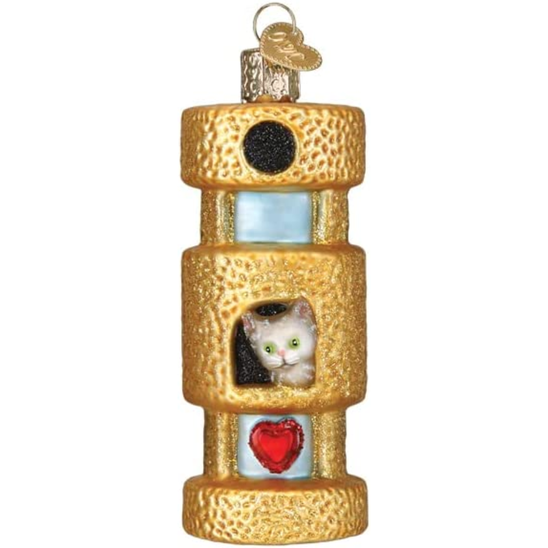Old World Christmas - Cat Tower Ornament