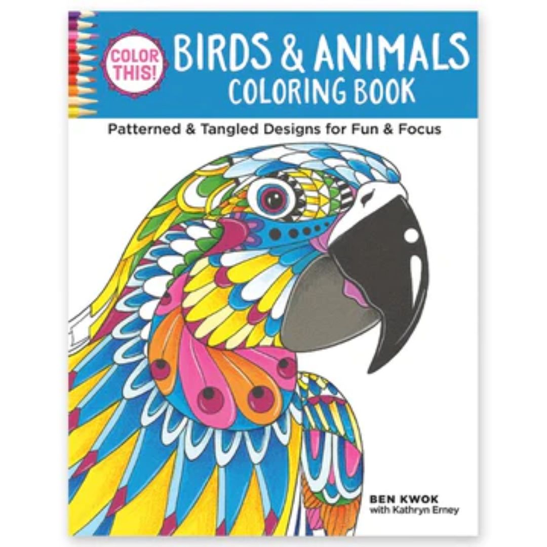 Birds & Animals Coloring Book