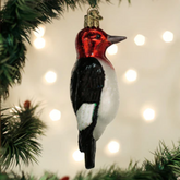 Old World Christmas - Red-headed Woodpecker Ornament