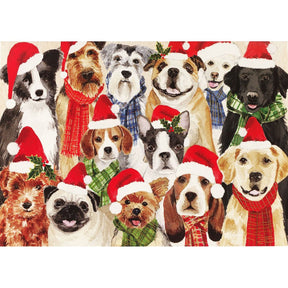 Holiday Cards Set Deck the Dogs