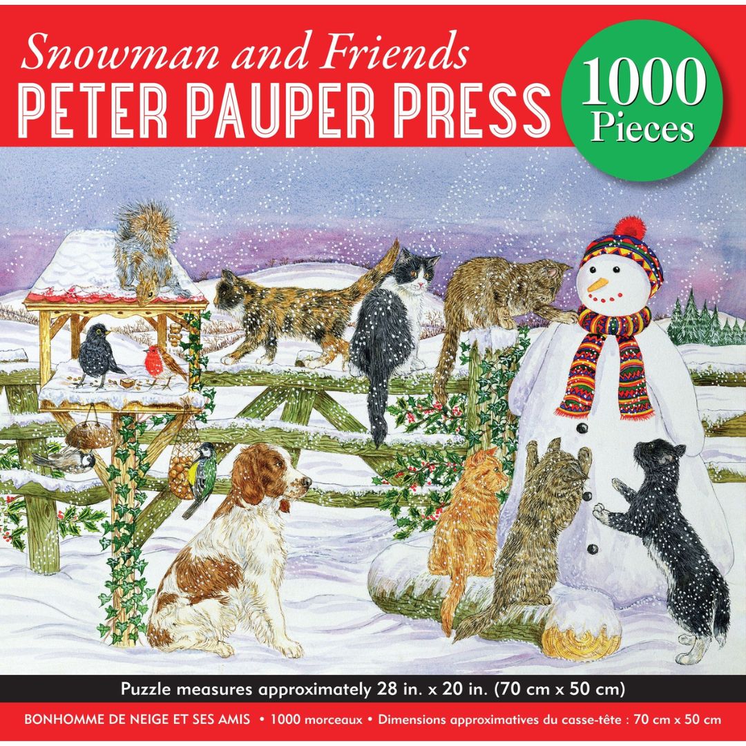 Snowman and Friends 1000 Piece Jigsaw Puzzle