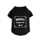 fabdog "Whiskey Made Me Do It" Dog T-Shirt