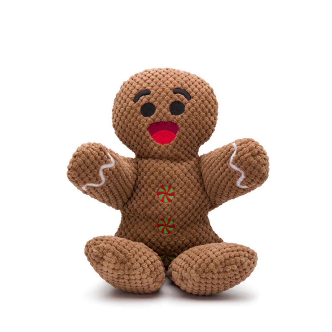 fabdog Floppy Gingerbread Man Dog Toy